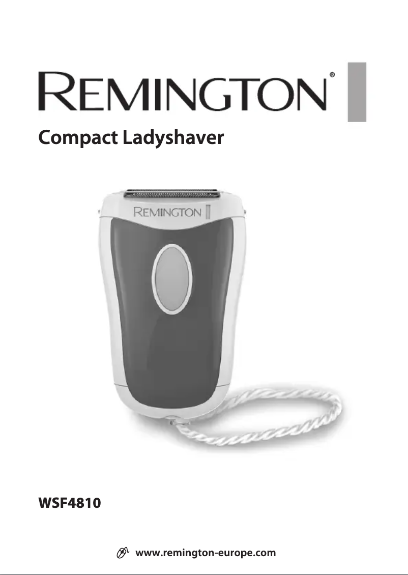Page n°1 - Manuel utilisateur Remington Smooth & Silky On the Go WSF4810