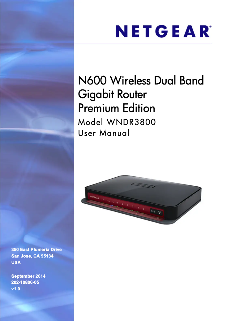 Page n°1 - Manuel utilisateur Netgear WNDR3800