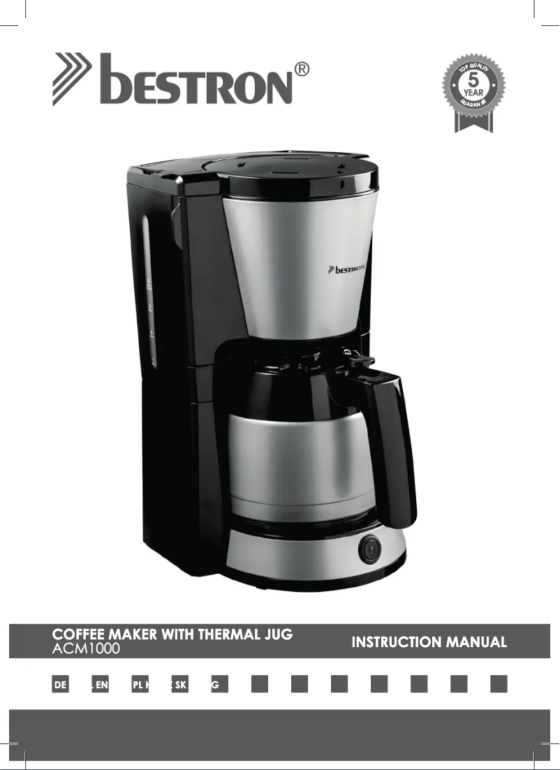 Image de la première page du manuel de l'appareil ACM1000CO