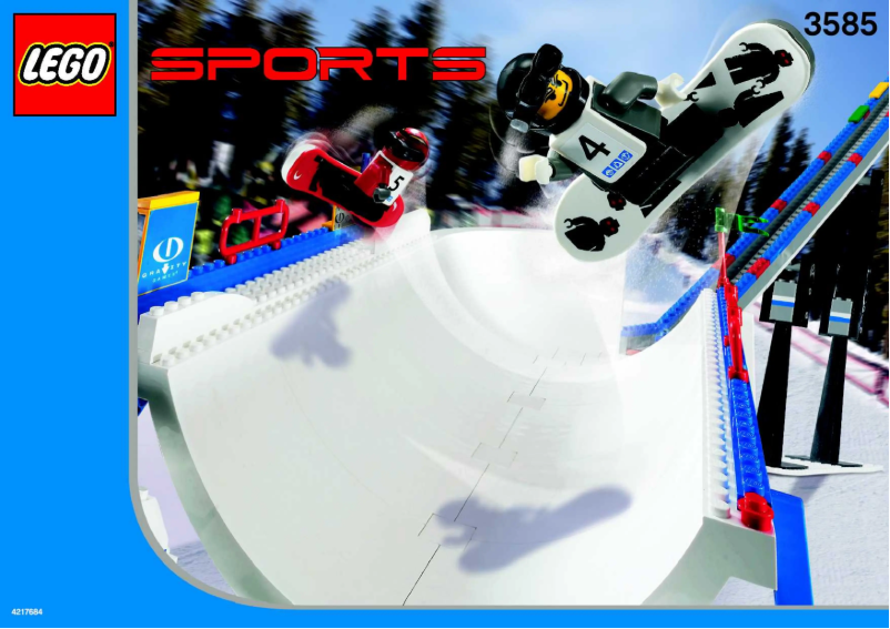 Page 1 de la notice Manuel utilisateur Lego Snowboard Super Pipe