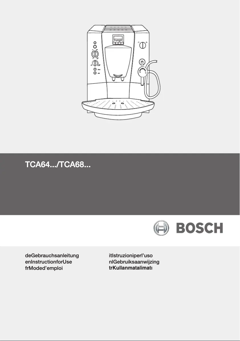 Page n°1 - Manuel utilisateur Bosch TCA6809