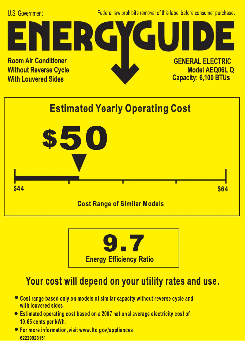 Image de la première page du manuel de l'appareil AEQ06LQ