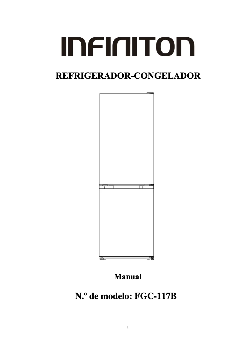 Page n°1 - Manuel utilisateur Infiniton FGC-117B