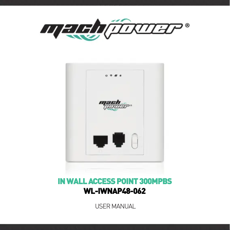 Image de la première page du manuel de l'appareil WL-IWNAP48-062