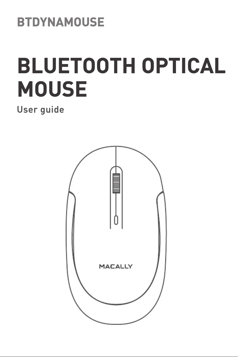 Image de la première page du manuel de l'appareil Bluetooth Optical Mouse