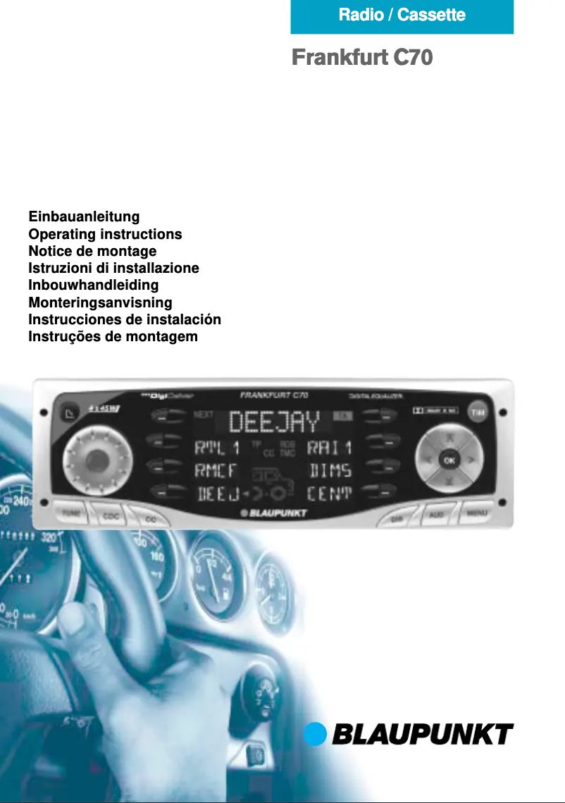 Page 1 de la notice Manuel utilisateur Blaupunkt Frankfurt C70
