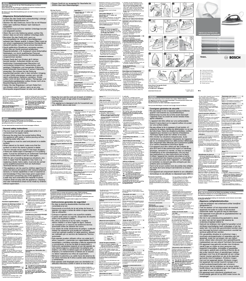 Image de la première page du manuel de l'appareil QuickFilling TDA2360