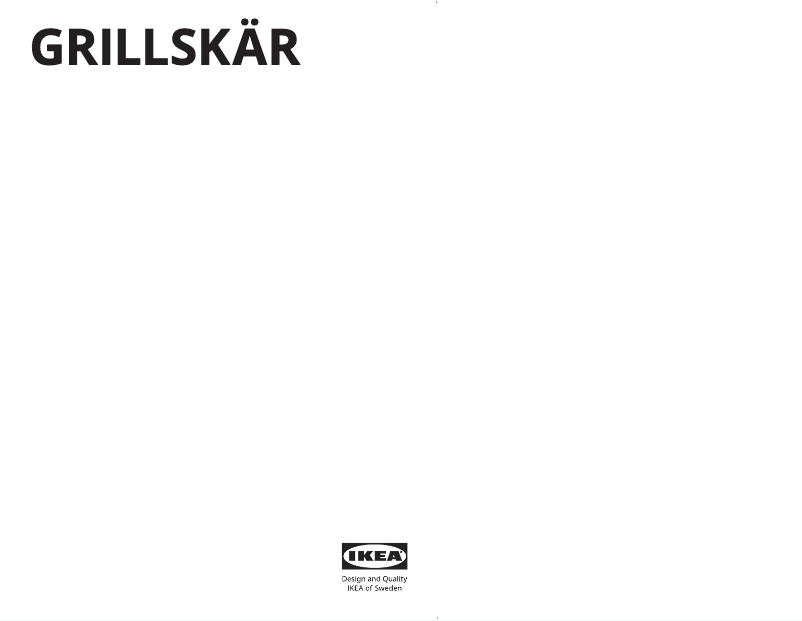 Page 1 de la notice Manuel utilisateur Ikea GRILLSKÄR 304.900.02