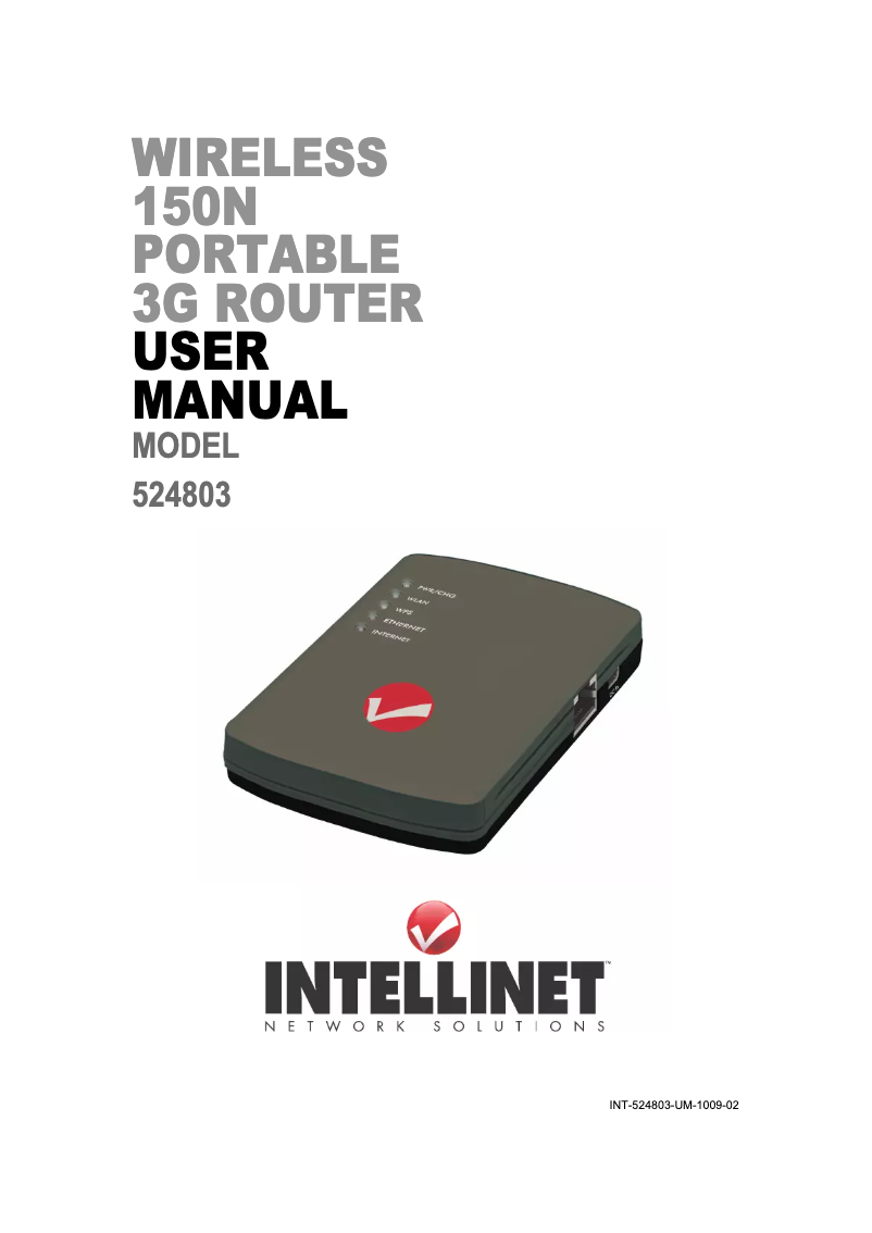 Página 1 del manual Manual de usuario Intellinet 524803