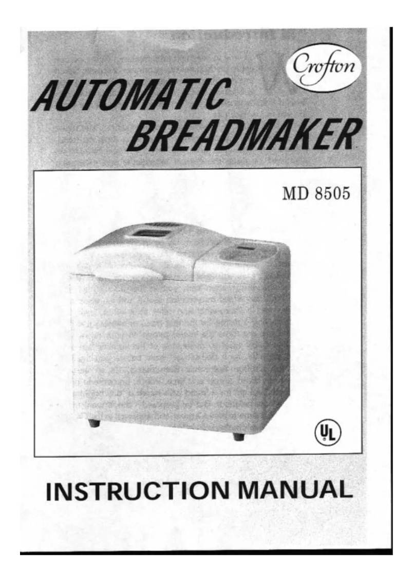 Page n°1 - Manuel utilisateur Crofton MD 8505