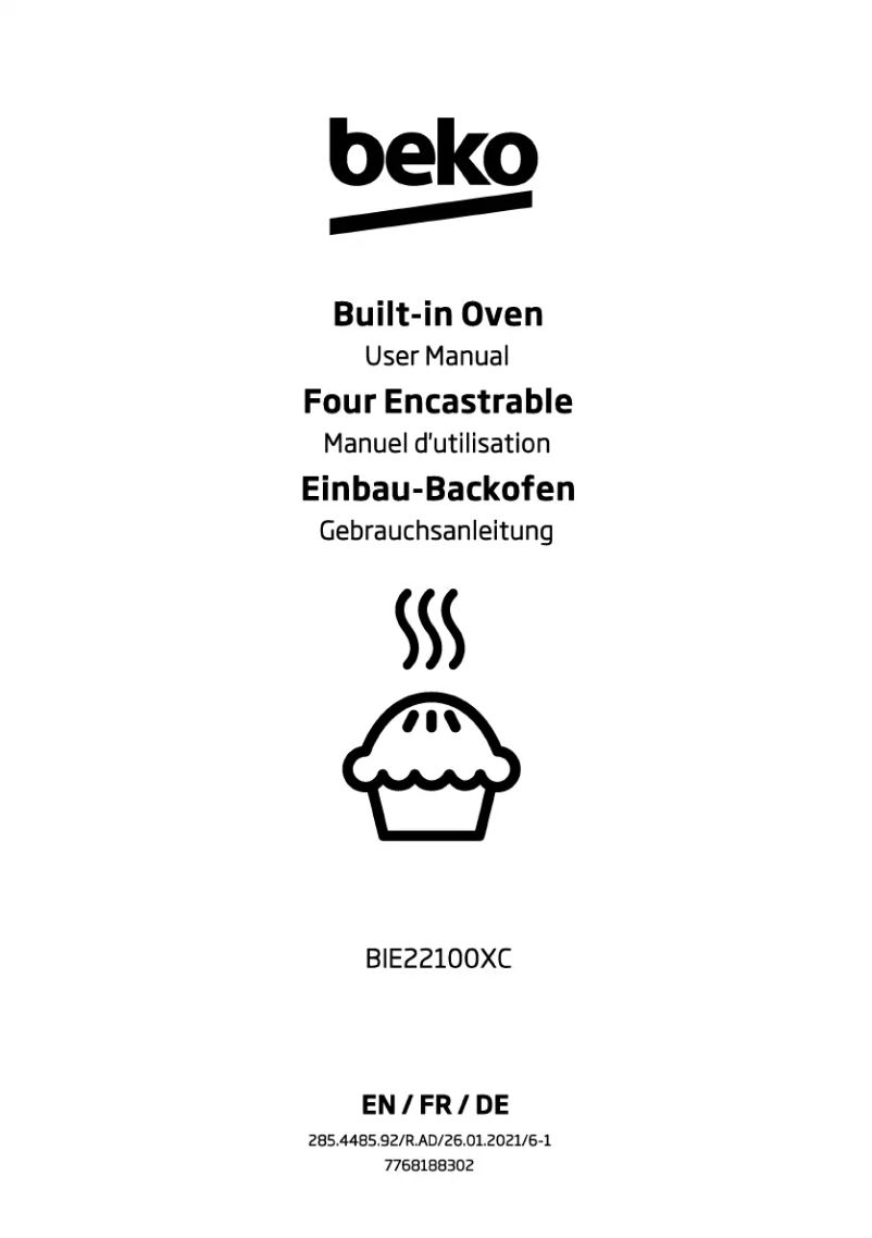 Page 1 de la notice Manuel utilisateur Beko BIE 22100 XC
