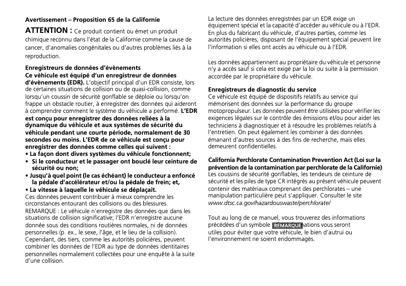 Image de la première page du manuel de l'appareil ILX (2016)