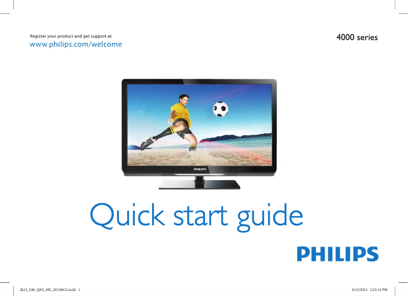 Imagen de la primera página del manual del dispositivo 26PFL4007T