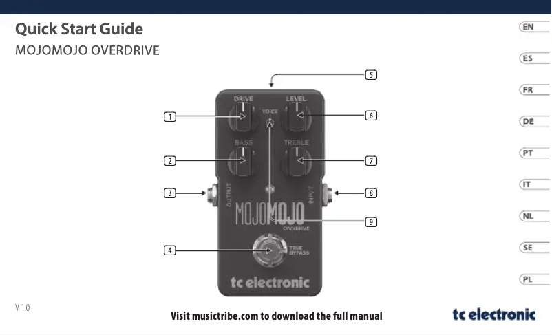 Image de la première page du manuel de l'appareil MojoMojo