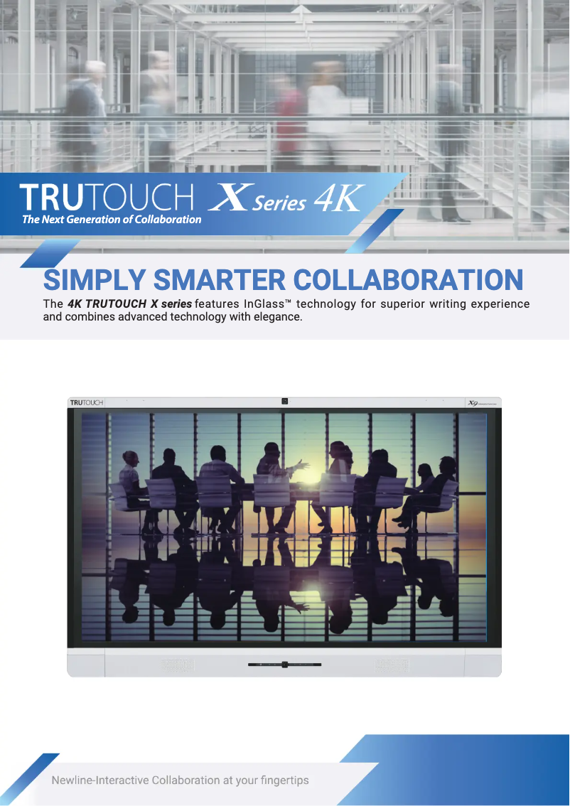 Page n°1 - Brochure Newline TruTouch X7