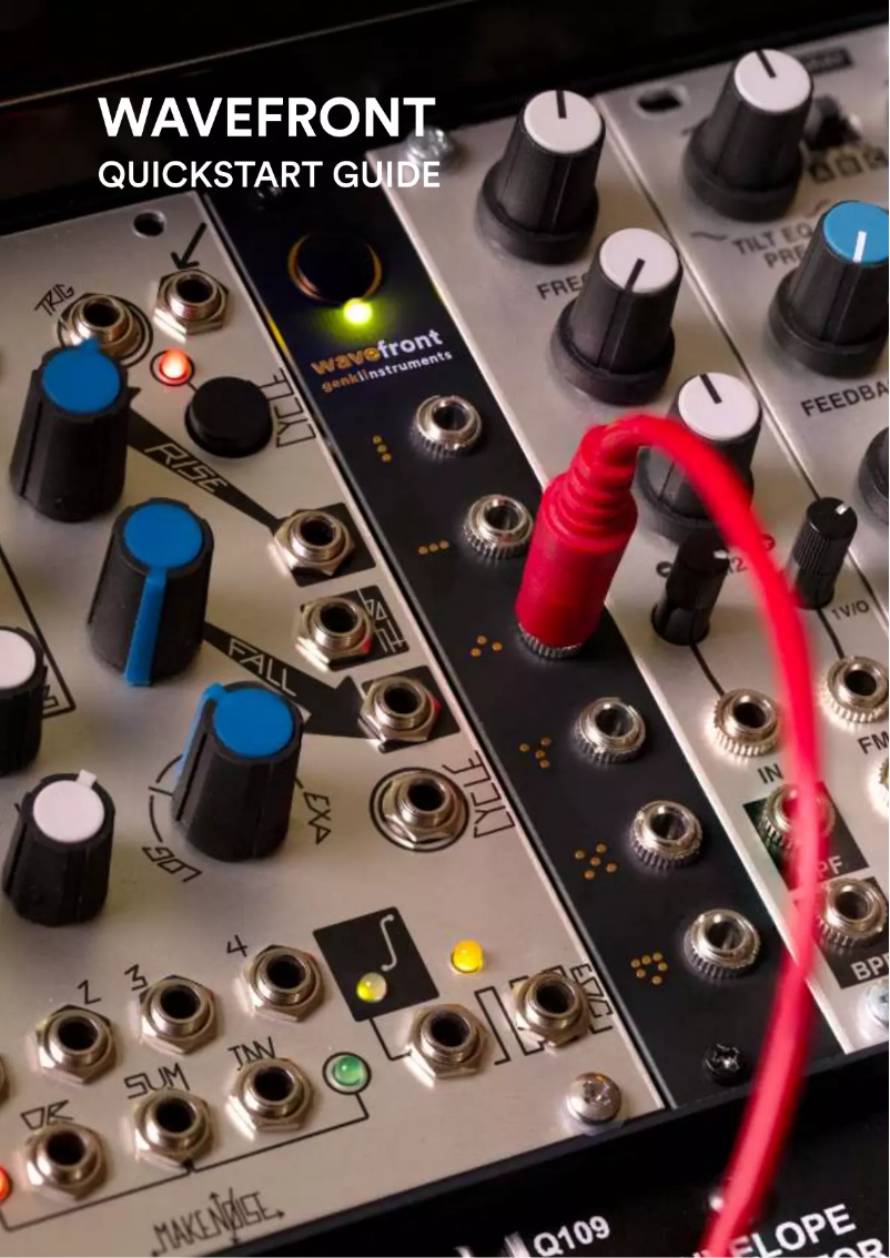 Page 1 de la notice Manuel utilisateur Genki Instruments Wavefront