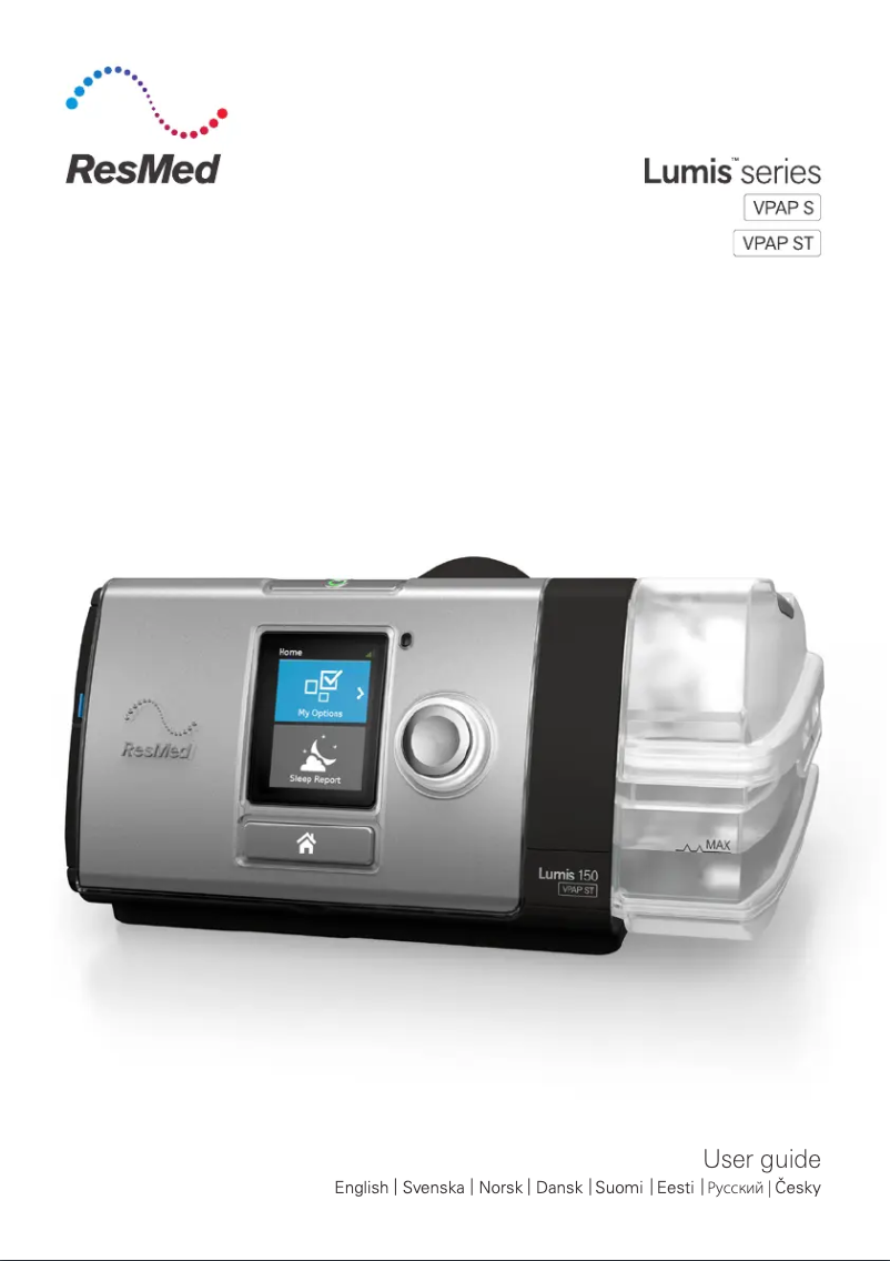Image de la première page du manuel de l'appareil Lumis 150 VPAP ST