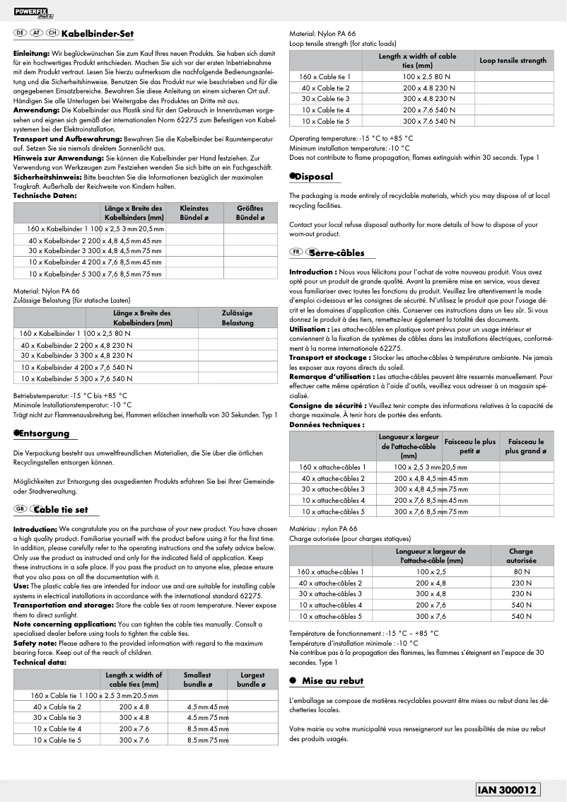 Página 1 del manual Manual de usuario Powerfix HG01010A