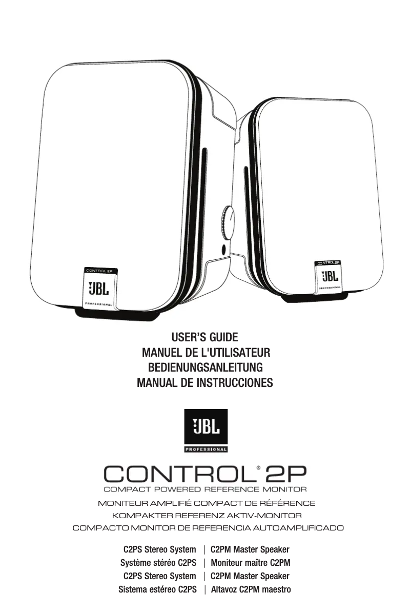 Page n°1 - Manuel utilisateur JBL Control 2P