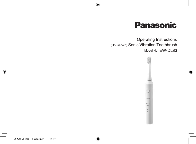 Page n°1 - Manuel utilisateur Panasonic EW-DL83