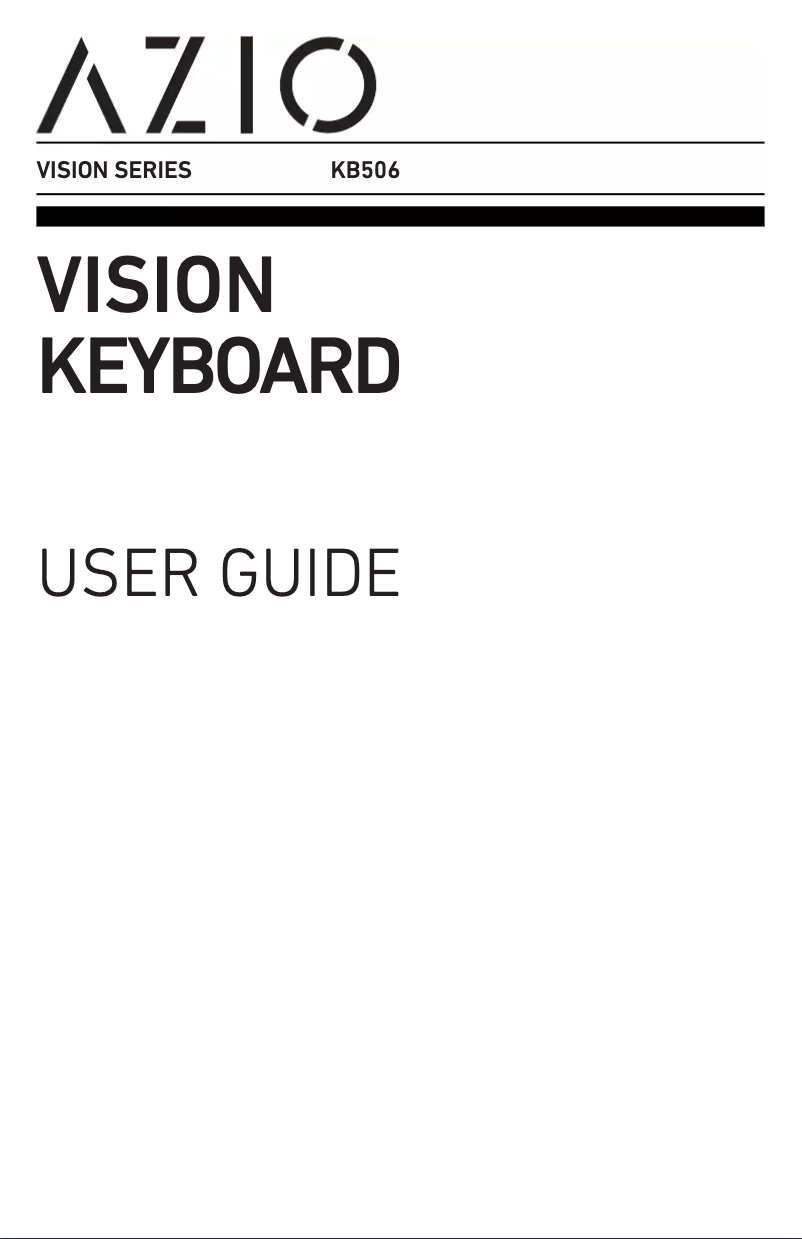 Página 1 del manual Manual de usuario Azio Vision KB506