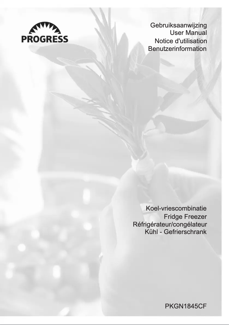 Page 1 de la notice Manuel utilisateur Progress PKGN1845CF