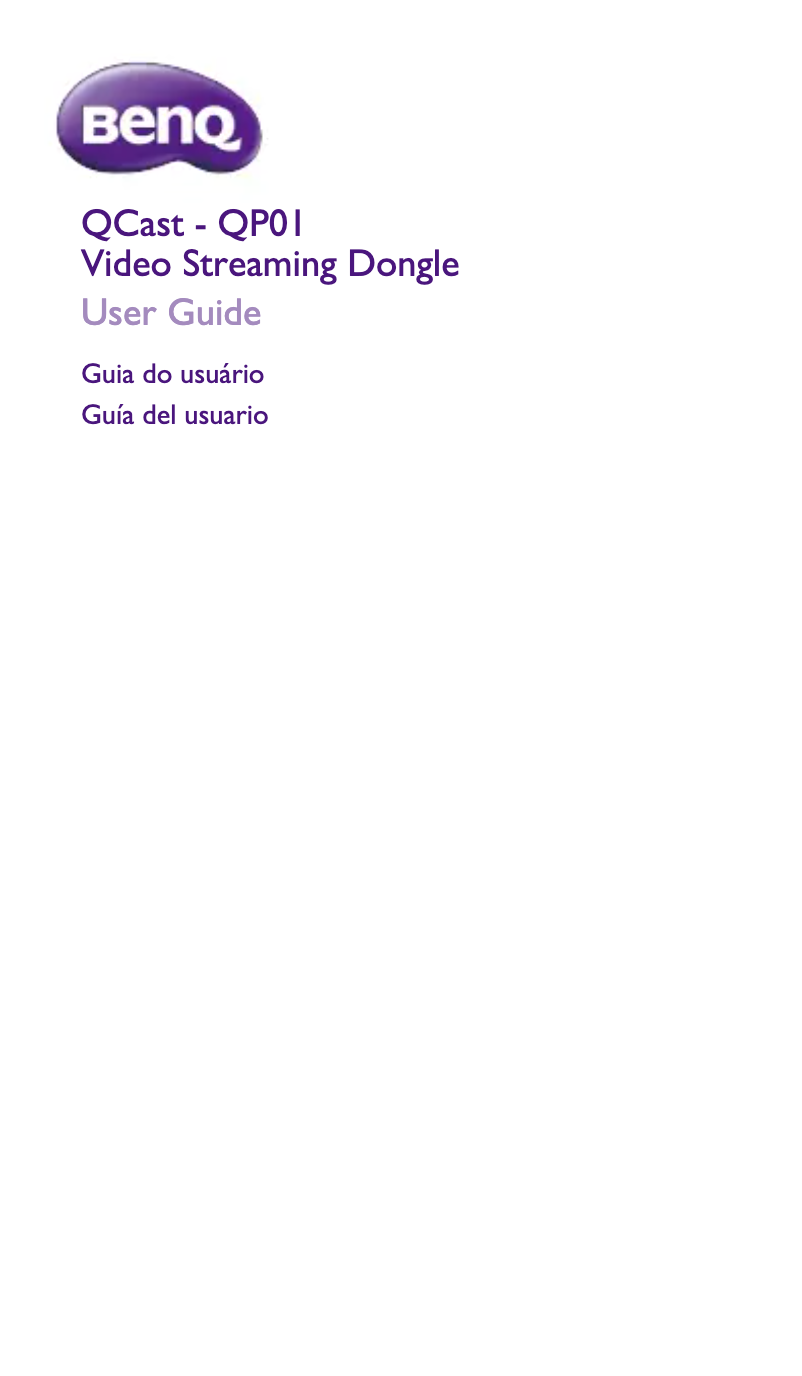 Page n°1 - Mode d'emploi BenQ QP01
