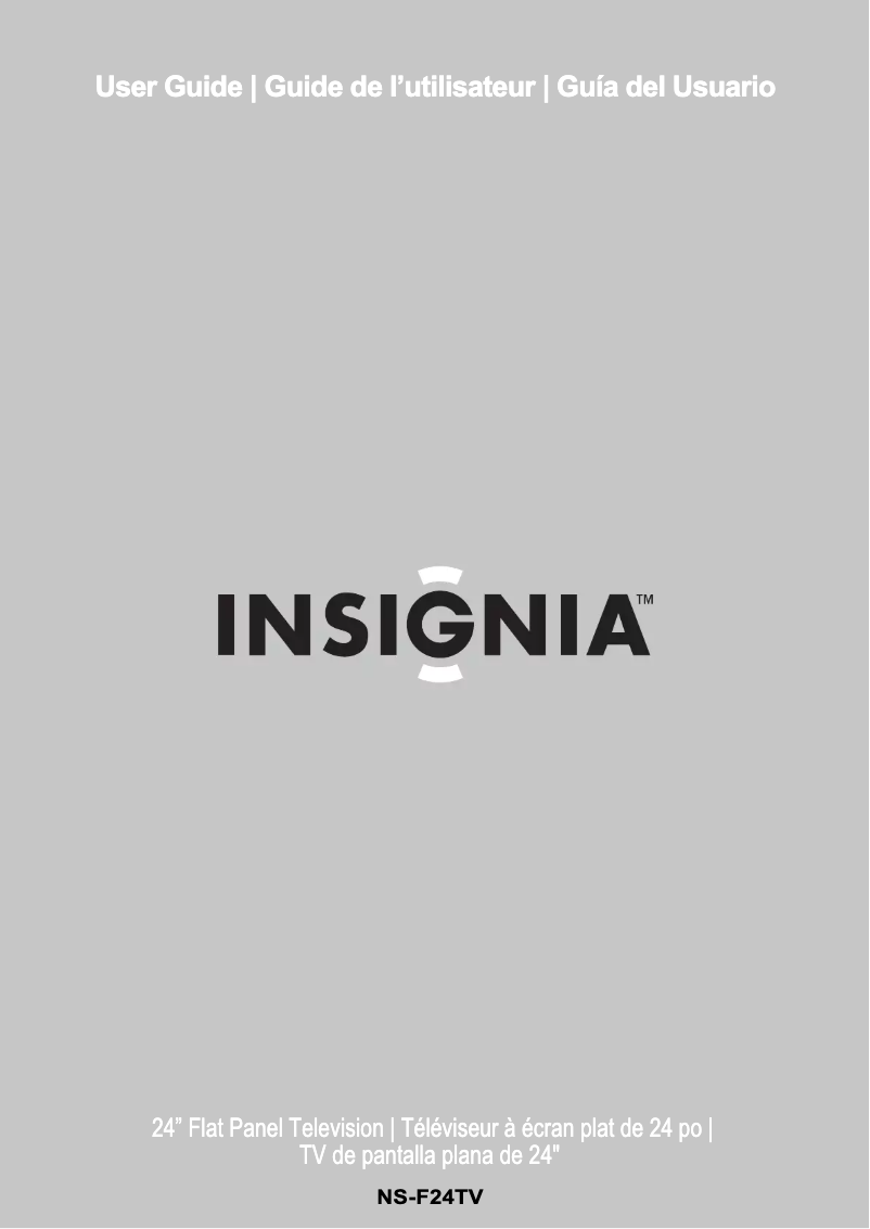 Image de la première page du manuel de l'appareil NS-F24TV