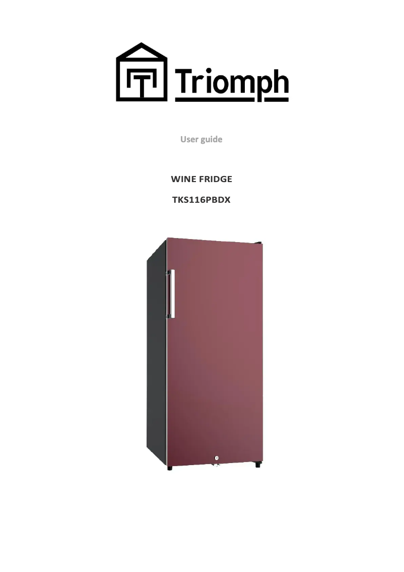 Page n°1 - Manuel utilisateur Triomph TKV116PDBX