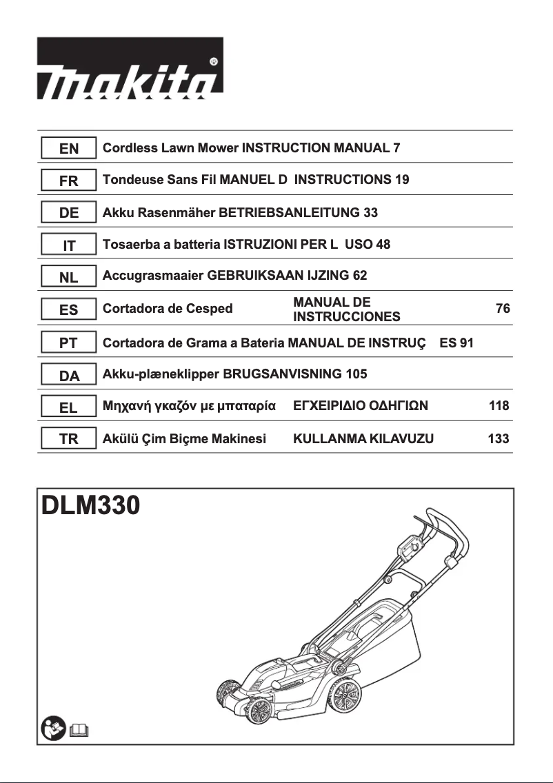 Page n°1 - Manuel utilisateur Makita DLM330