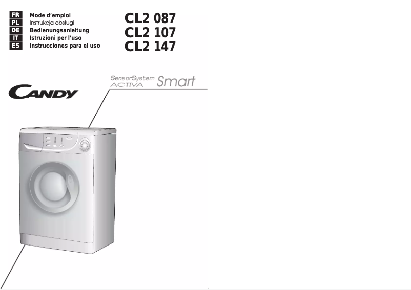Page n°1 - Manuel utilisateur Candy CL2 117-01S