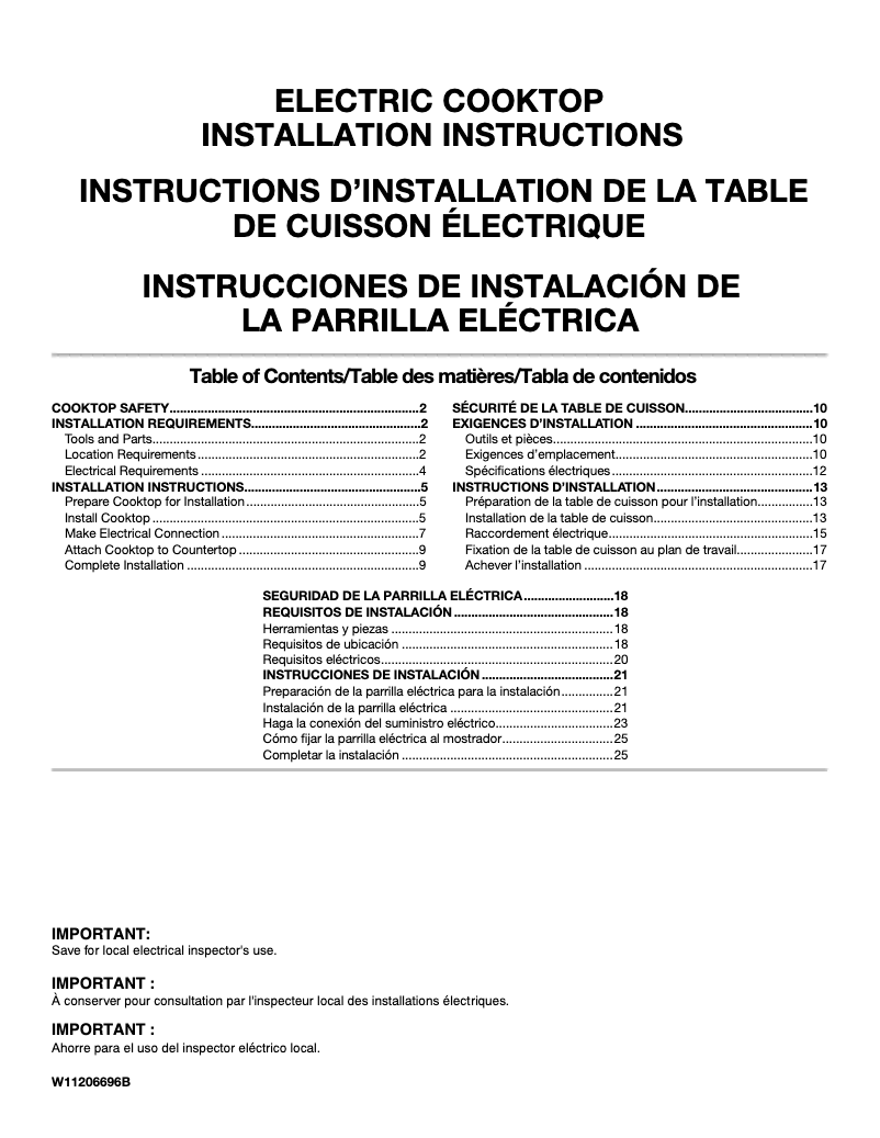 Page n°1 - Informations de garantie Maytag MEC8836HS