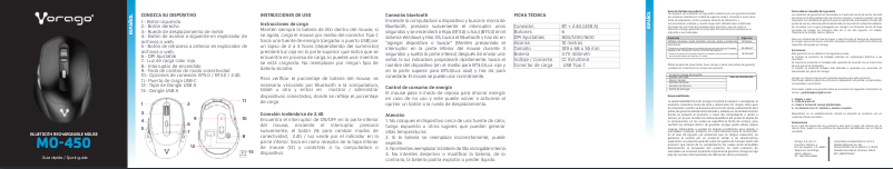 Page 1 de la notice Manuel utilisateur Vorago MO-450