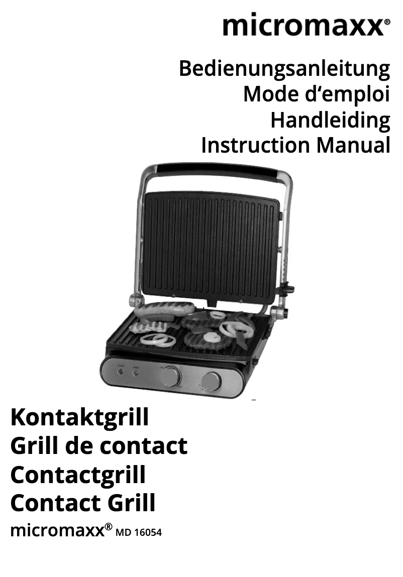 Page 1 de la notice Manuel utilisateur Micromaxx MD 16054