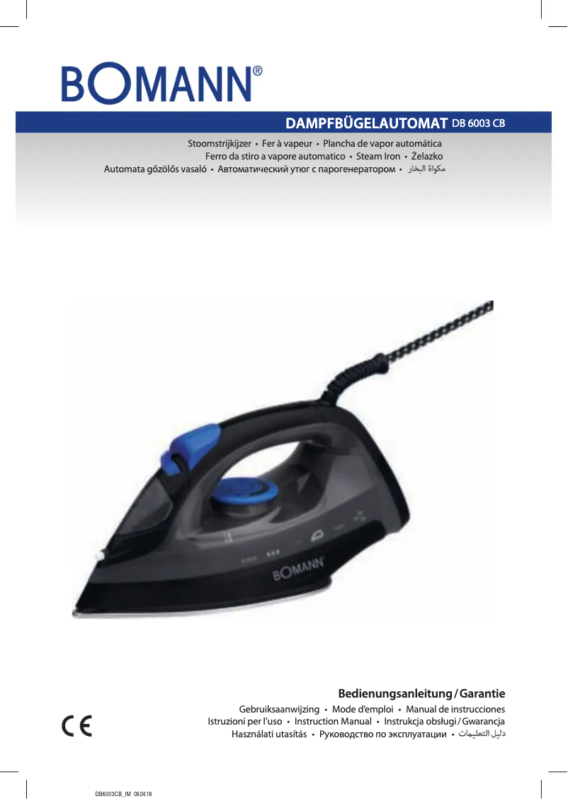 Image de la première page du manuel de l'appareil DB 6003 CB