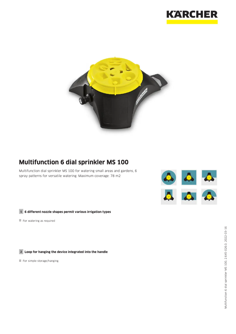 Image de la première page du manuel de l'appareil MS 100