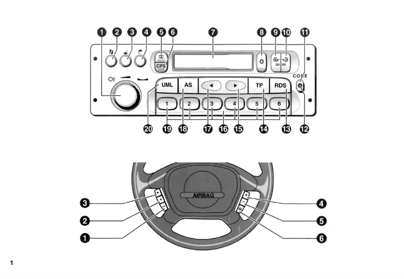 Page 1 de la notice Manuel utilisateur Opel CCR 600