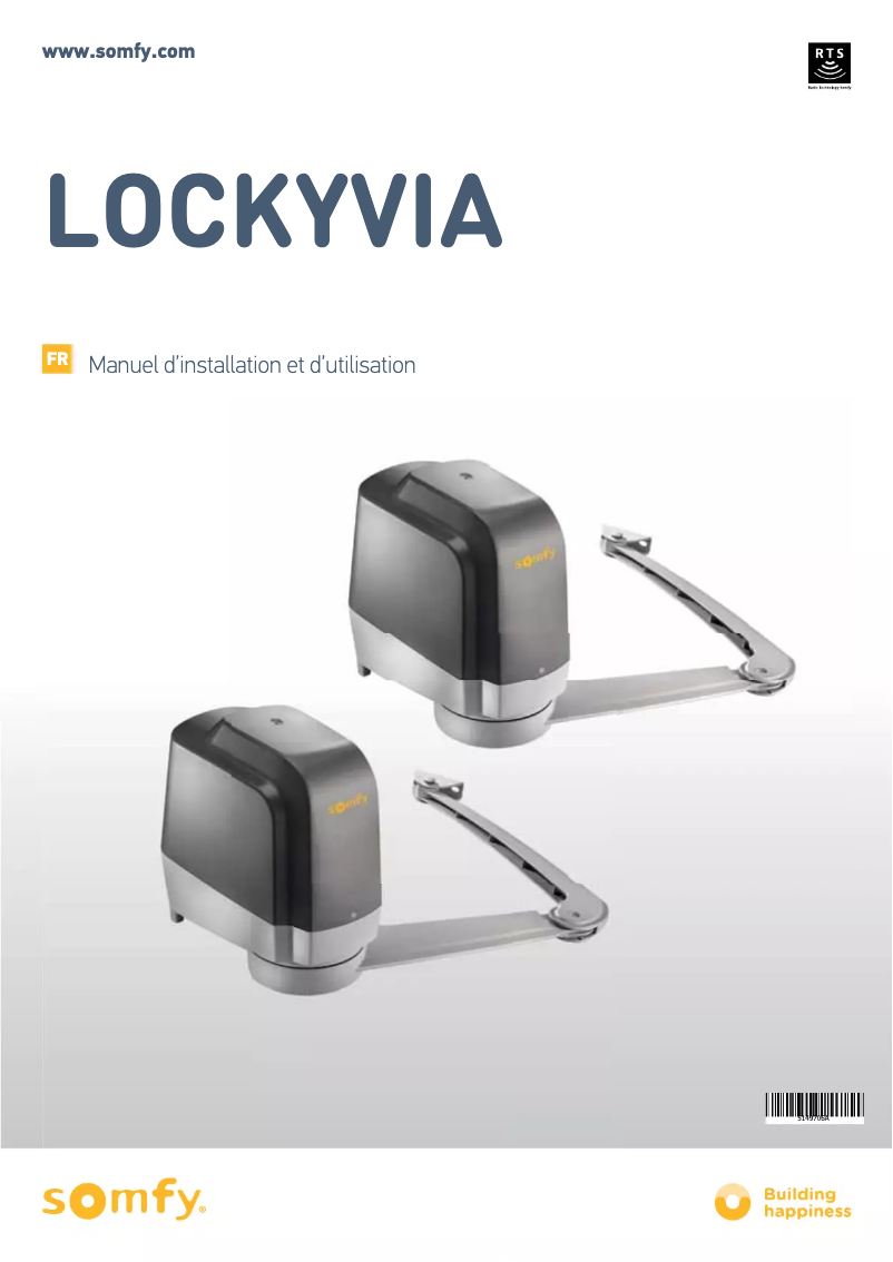 Page n°1 - Manuel utilisateur Somfy Lockyvia