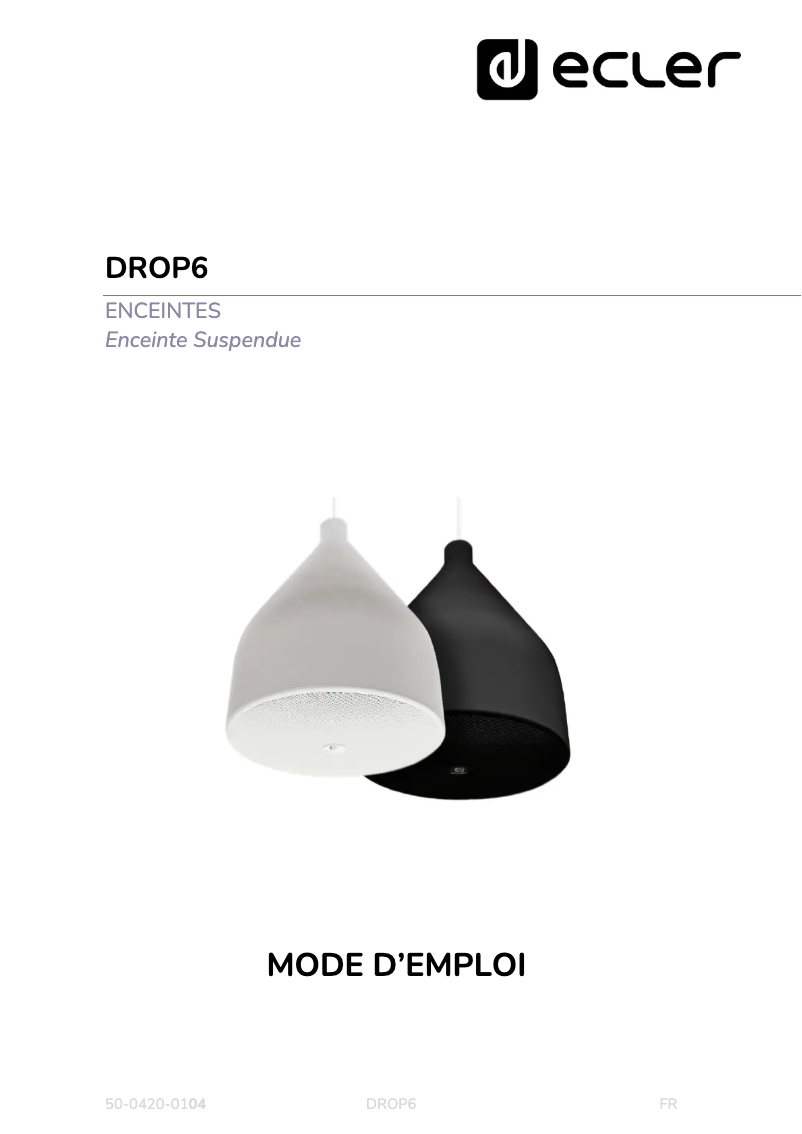 Image de la première page du manuel de l'appareil DROP6