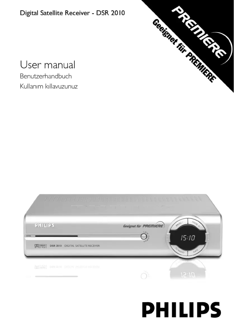 Image de la première page du manuel de l'appareil DSR2010