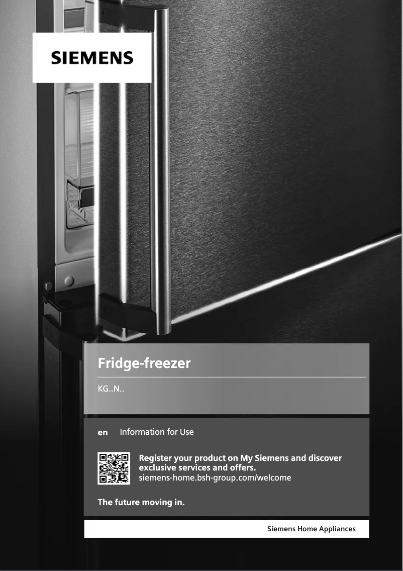 Page n°1 - Manuel utilisateur Siemens KG36N2WDFG