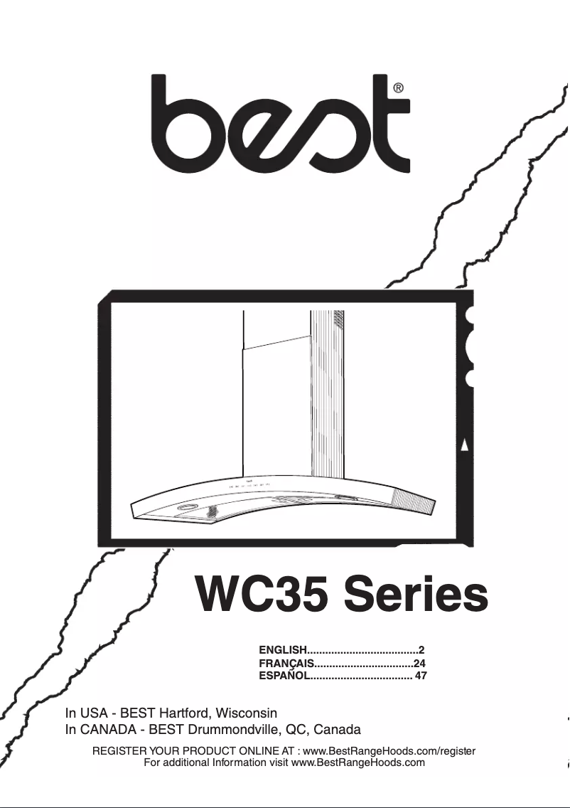 Page n°1 - Guide d'installation Best WC35IQ90SB