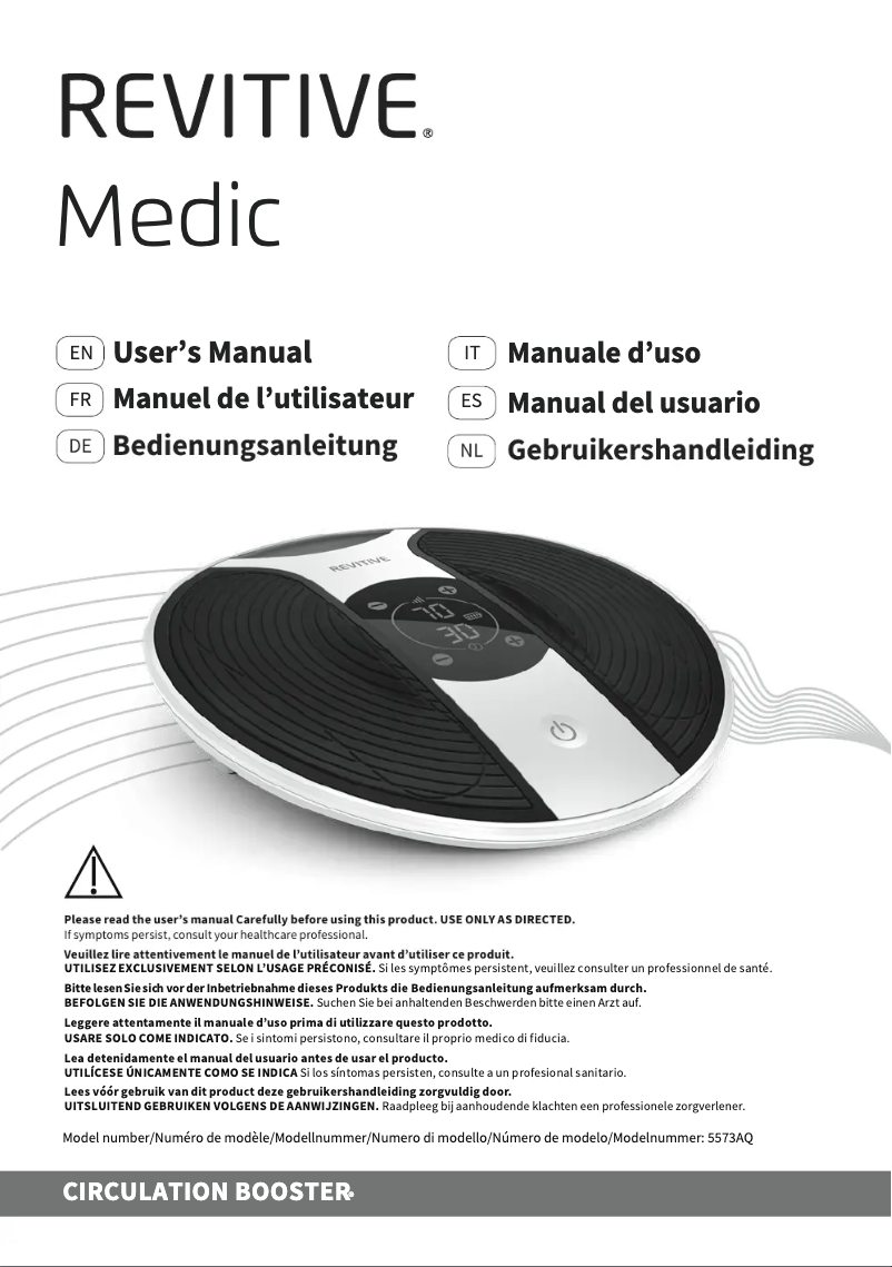 Image de la première page du manuel de l'appareil Medic 5573AQ