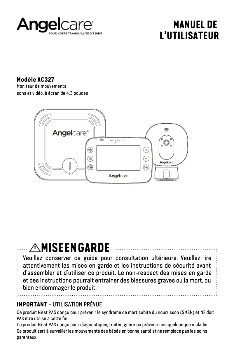 Image de la première page du manuel de l'appareil AC320