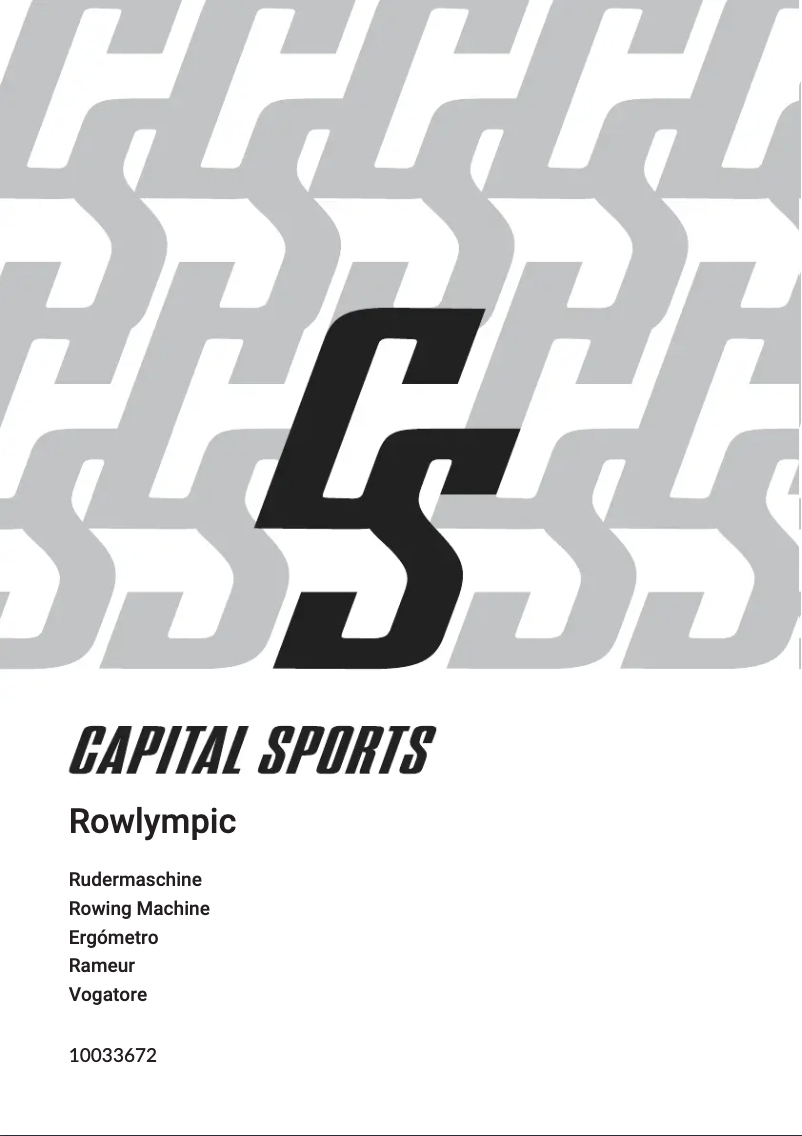 Image de la première page du manuel de l'appareil Rowlympic