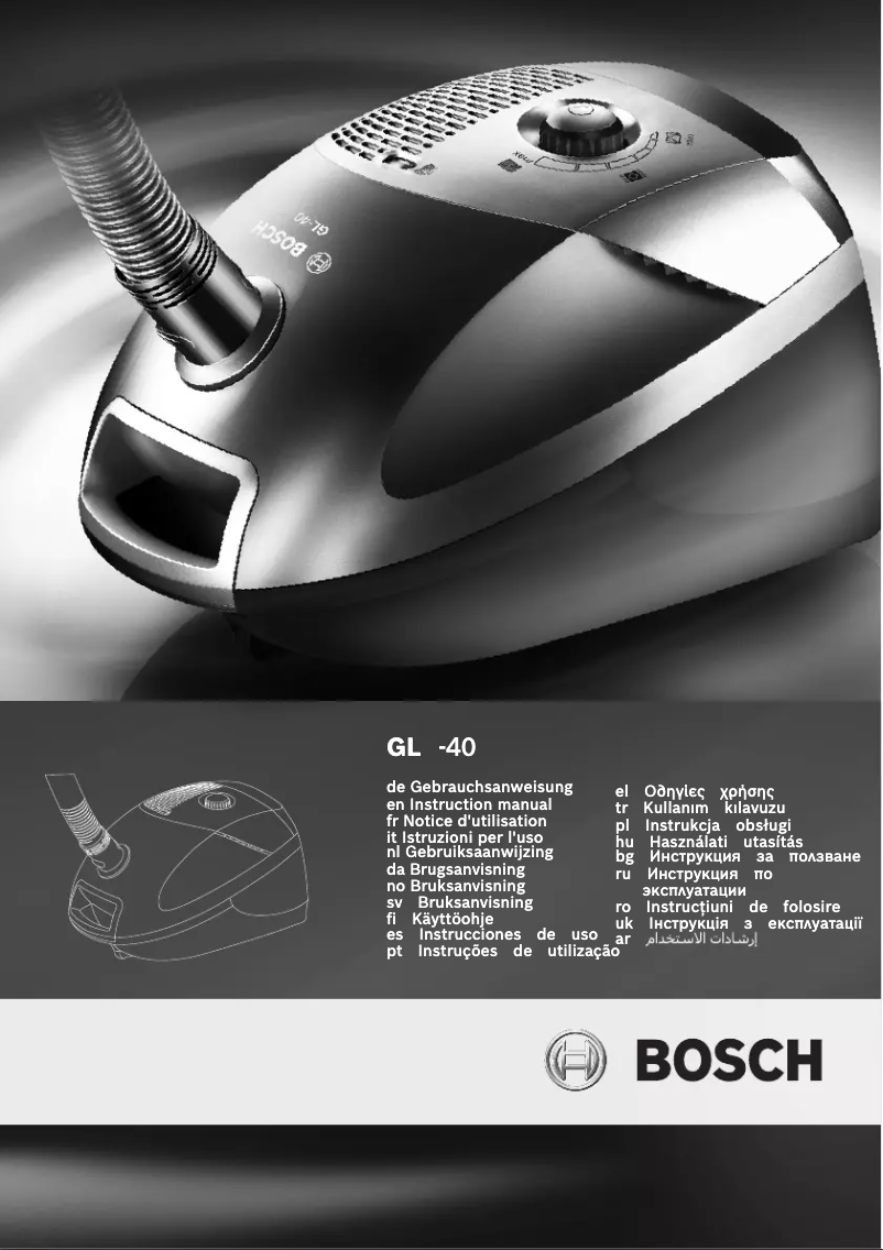 Página 1 del manual Manual de usuario Bosch BSGL 41666