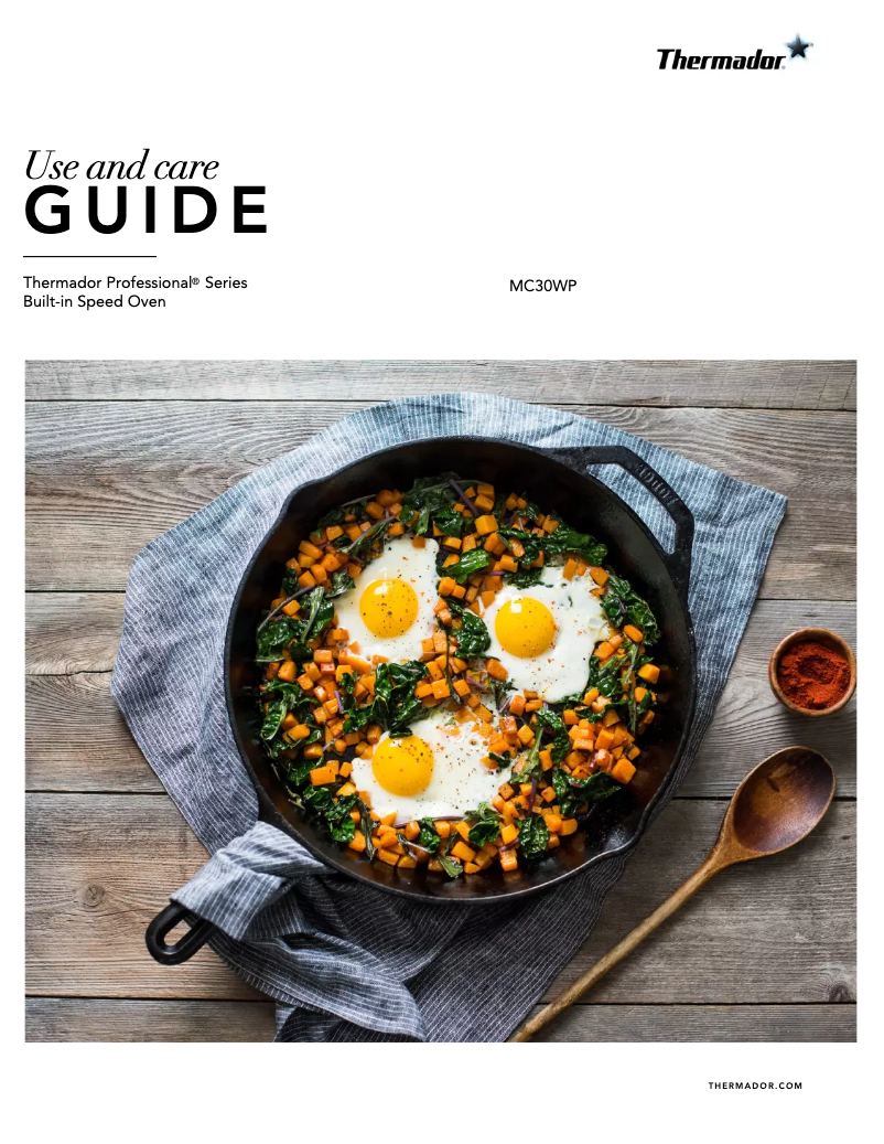 Page 1 de la notice Manuel utilisateur Thermador MC30WP