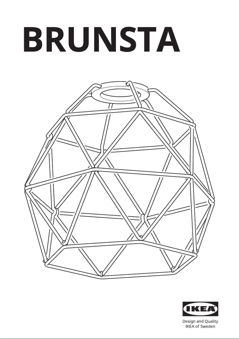 Page 1 de la notice Manuel utilisateur Ikea BRUNSTA 805.797.75