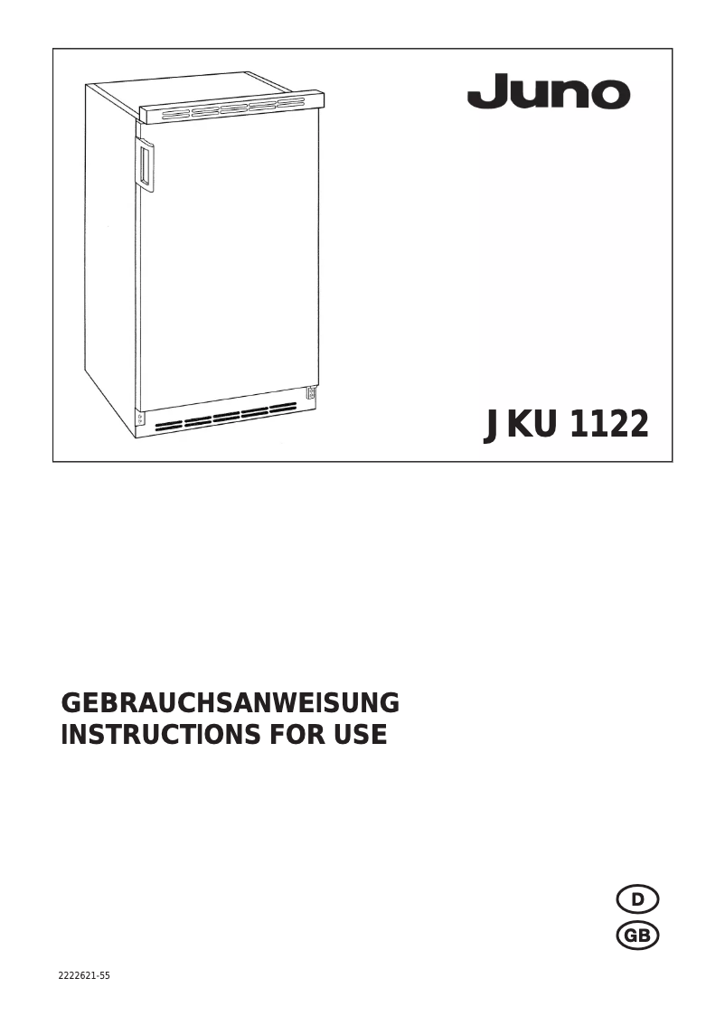 Page 1 de la notice Manuel utilisateur Juno JKU1122