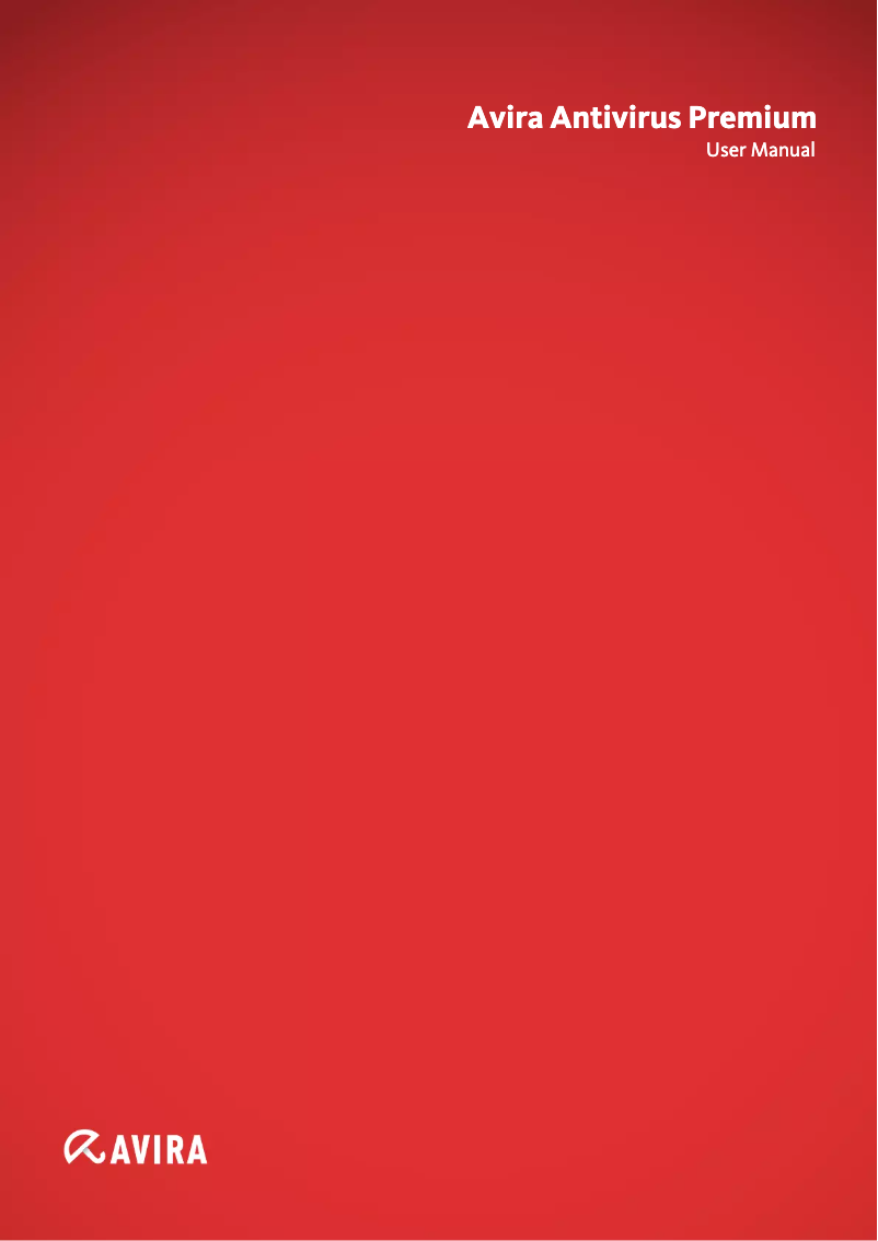 Página 1 del manual Manual de usuario Avira Antivirus Premium